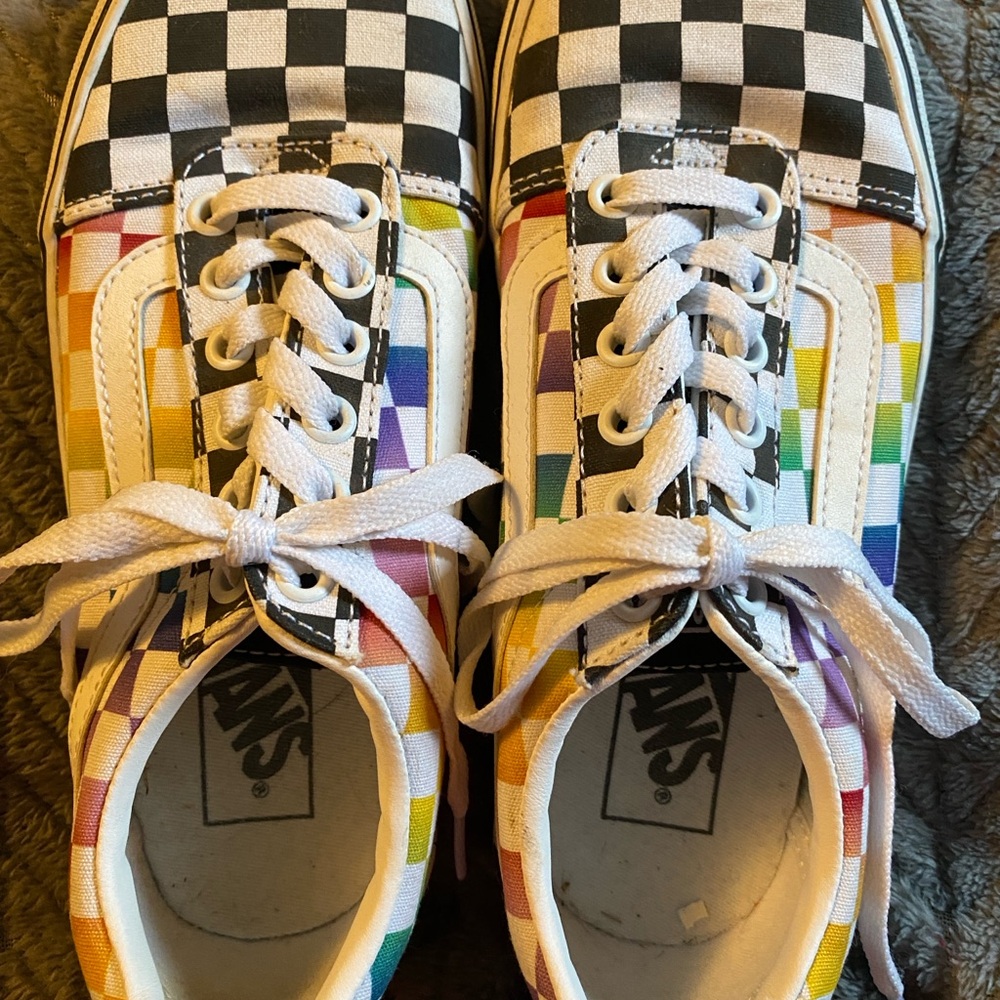 Vans Women’s Multicolor Checkered Sneakers